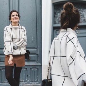 Chicwish | Sweaters | Grid Turtleneck 